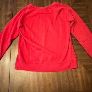Time and Tru Vibrant Red Fleece Top